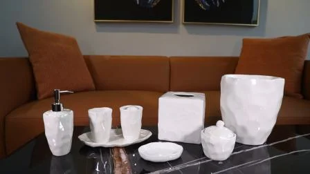Acessório de banho de hotel doméstico de cerâmica moderna de porcelana