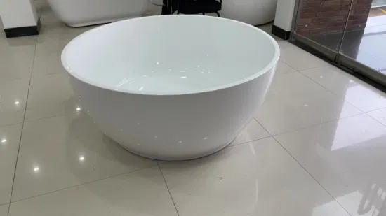 China Factory Personaliza Banheira Redonda Banheira autônoma de acrílico para banheiro